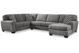 Birkdale Court Gray 3 - Piece Sectional with Chaise - Gate FurnitureSectional