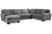Birkdale Court Gray 3 - Piece Sectional with Chaise - Lara FurnitureSectional