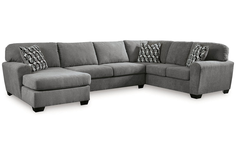 Birkdale Court Gray 3 - Piece Sectional with Chaise - Lara FurnitureSectional