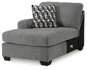 Birkdale Court Gray Left-Arm Facing Corner Chaise - 3240216