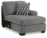 Birkdale Court Gray Right-Arm Facing Corner Chaise - 3240217