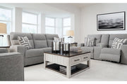 Biscoe Pewter Power Reclining Living Room Set - Lara FurniturePower Reclining Living Room Set