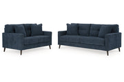 Bixler Navy Living Room Set - Lara FurnitureLiving Room Set