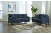 Bixler Navy Living Room Set - Lara FurnitureLiving Room Set