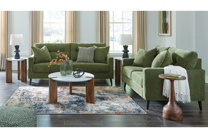 Bixler Olive Living Room Set - Gate FurnitureLiving Room Set