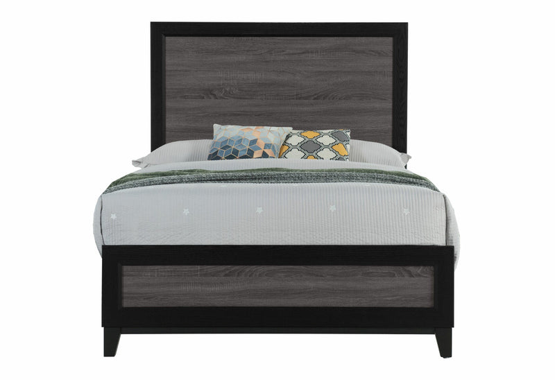 Lisbon Grey And Black Full Bed - LISBON-GREY/BLACK-FB