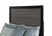 Lisbon Grey And Black King Bed - LISBON-GREY/BLACK-KB