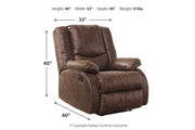 Bladewood Coffee Recliner - Lara FurnitureRecliner