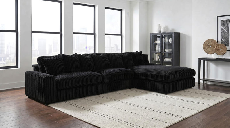 Blaine Upholstered Armless Chair Black - 509887
