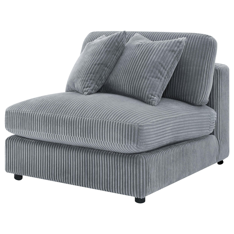 Blaine Upholstered Armless Chair Fog - 509997