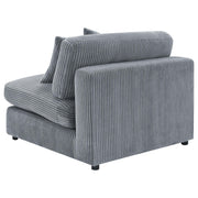 Blaine Upholstered Armless Chair Fog - 509997