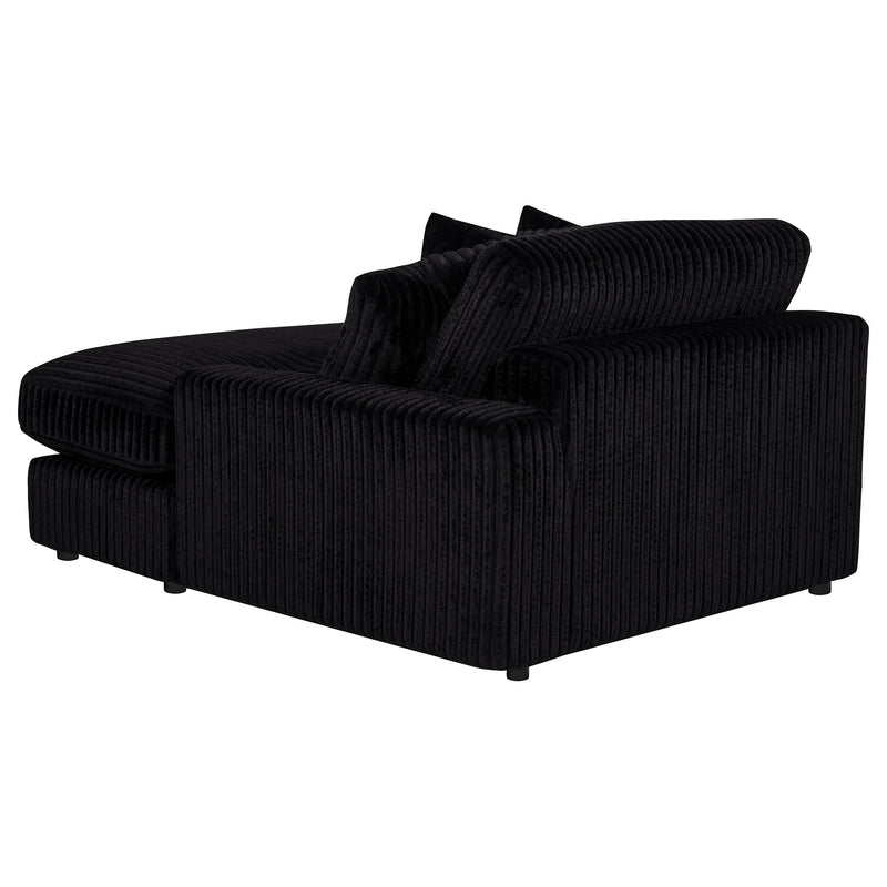 Blaine Upholstered Reversible Chaise Sectional Sofa Black - 509889