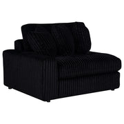Blaine Upholstered Reversible Chaise Sectional Sofa Black - 509889