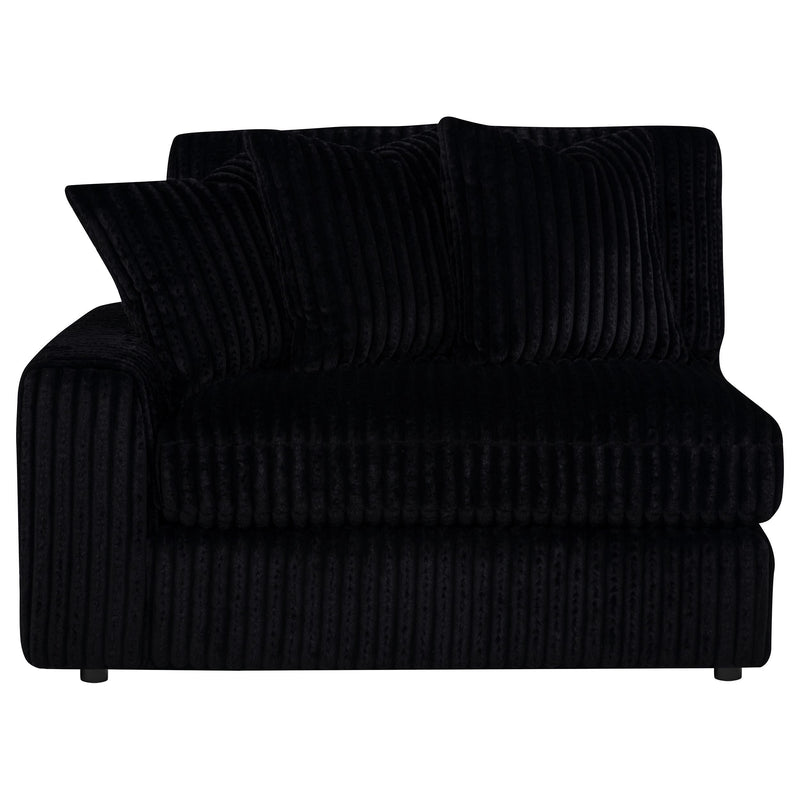 Blaine Upholstered Reversible Chaise Sectional Sofa Black - 509889