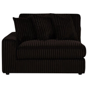 Blaine Upholstered Reversible Chaise Sectional Sofa Chocolate - 509879