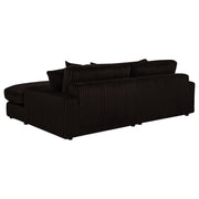 Blaine Upholstered Reversible Chaise Sectional Sofa Chocolate - 509879