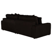 Blaine Upholstered Reversible Chaise Sectional Sofa Chocolate - 509879