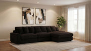 Blaine Upholstered Reversible Chaise Sectional Sofa Chocolate  - 509879-SET