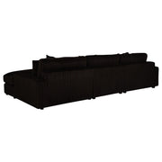 Blaine Upholstered Reversible Chaise Sectional Sofa Chocolate  - 509879-SET