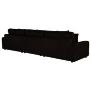 Blaine Upholstered Reversible Chaise Sectional Sofa Chocolate  - 509879-SET