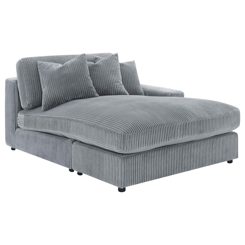 Blaine Upholstered Reversible Chaise Sectional Sofa Fog - 509900