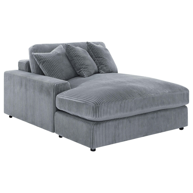 Blaine Upholstered Reversible Chaise Sectional Sofa Fog - 509900