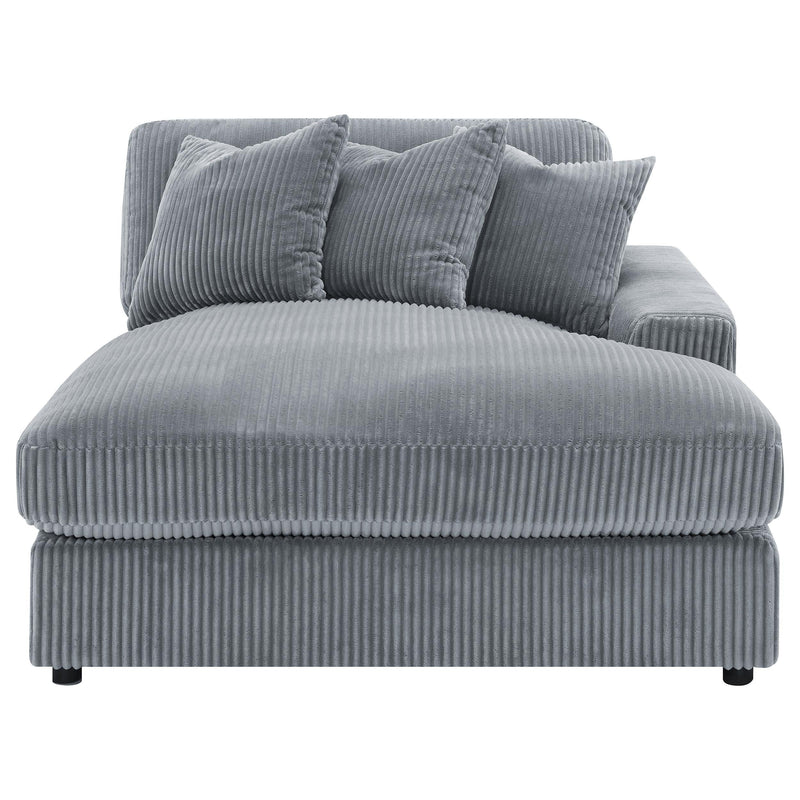 Blaine Upholstered Reversible Chaise Sectional Sofa Fog - 509900