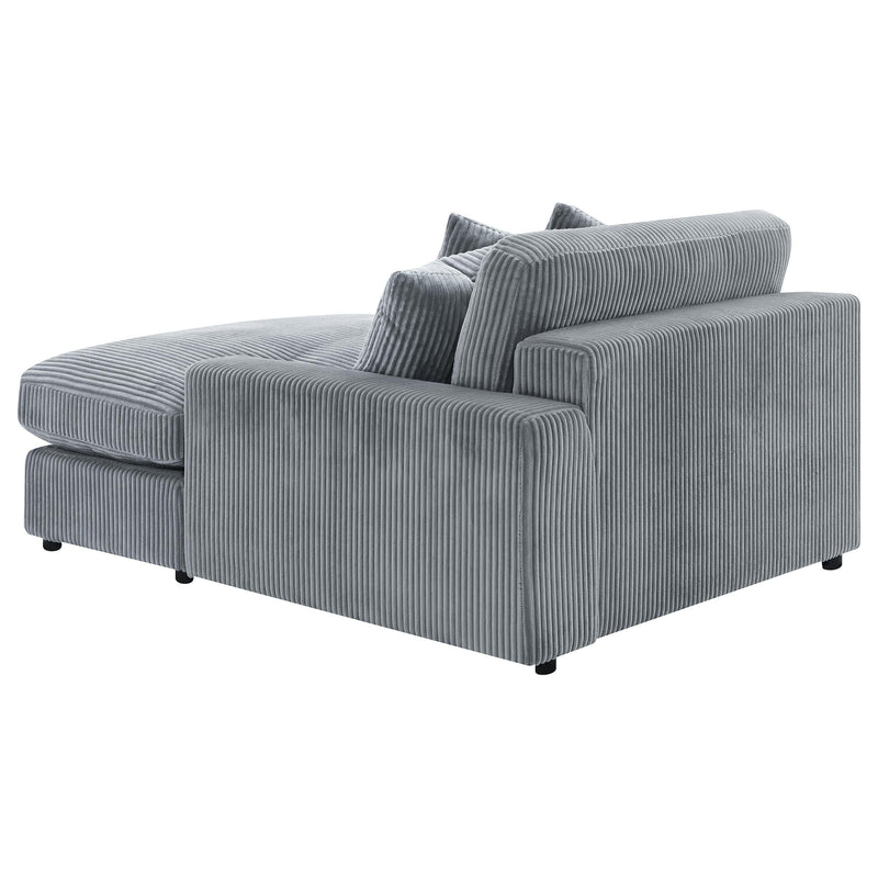 Blaine Upholstered Reversible Chaise Sectional Sofa Fog - 509900