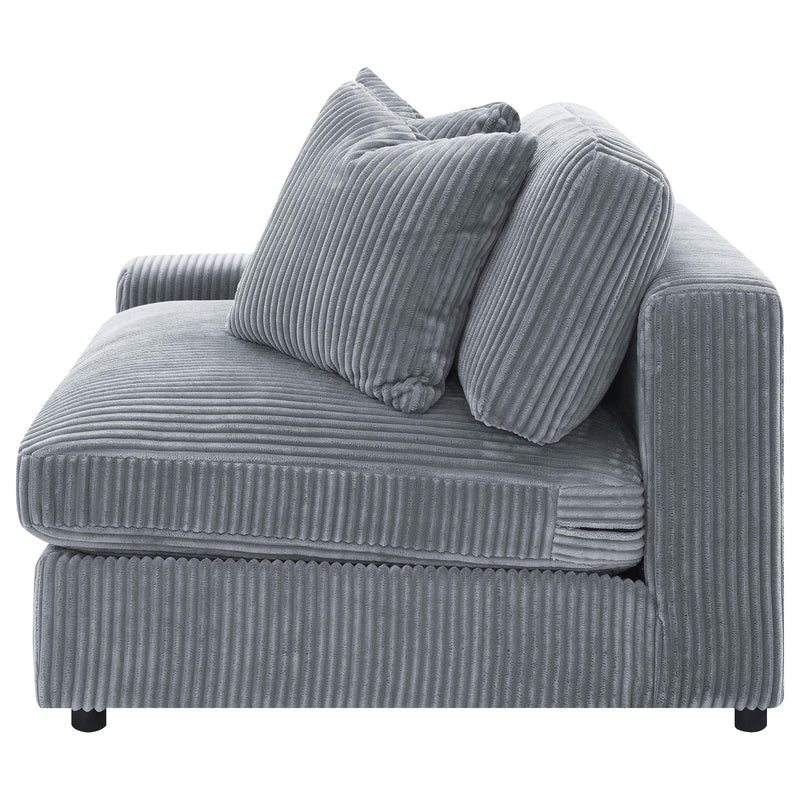 Blaine Upholstered Reversible Chaise Sectional Sofa Fog - 509900