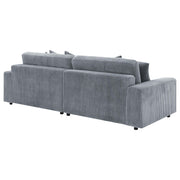 Blaine Upholstered Reversible Chaise Sectional Sofa Fog - 509900