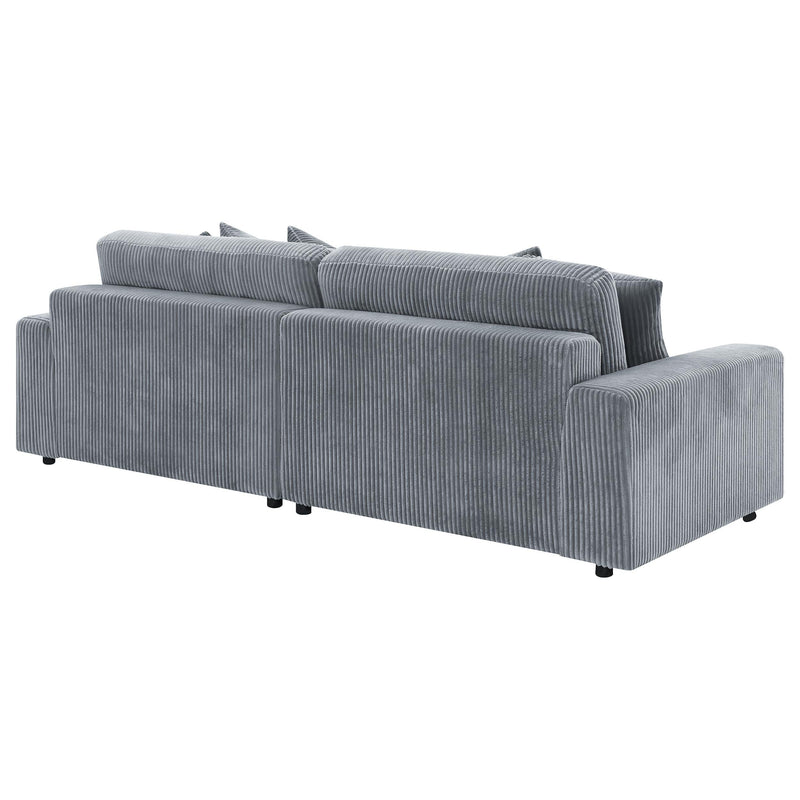 Blaine Upholstered Reversible Chaise Sectional Sofa Fog - 509900