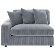 Blaine Upholstered Reversible Chaise Sectional Sofa Fog - 509900-SET
