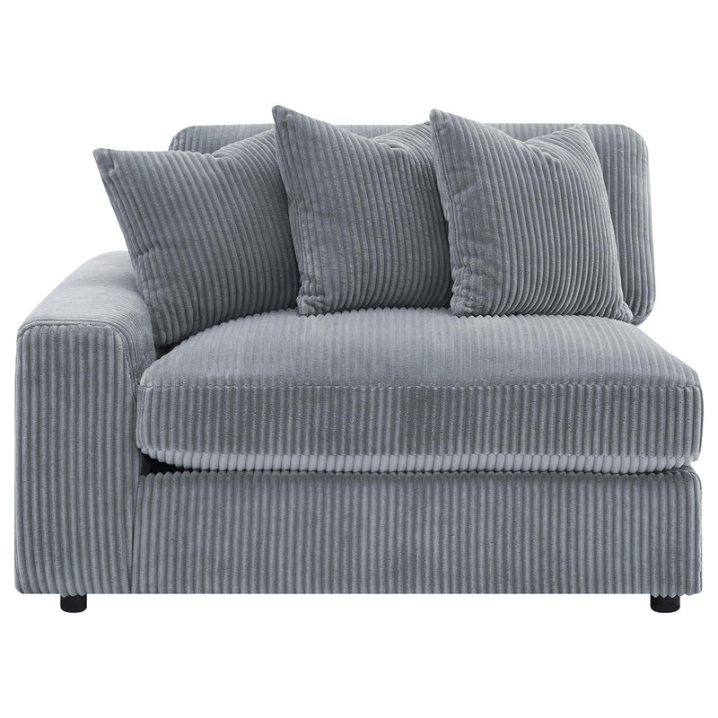 Blaine Upholstered Reversible Chaise Sectional Sofa Fog - 509900-SET