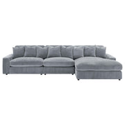 Blaine Upholstered Reversible Chaise Sectional Sofa Fog - 509900-SET