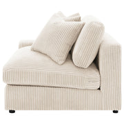 Blaine Upholstered Reversible Chaise Sectional Sofa Sand - 509899