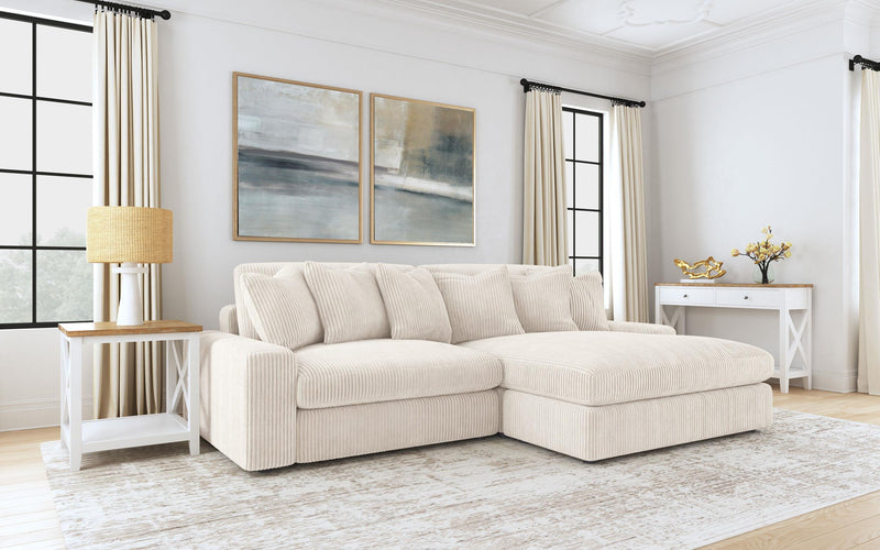 Blaine Upholstered Reversible Chaise Sectional Sofa Sand - 509899