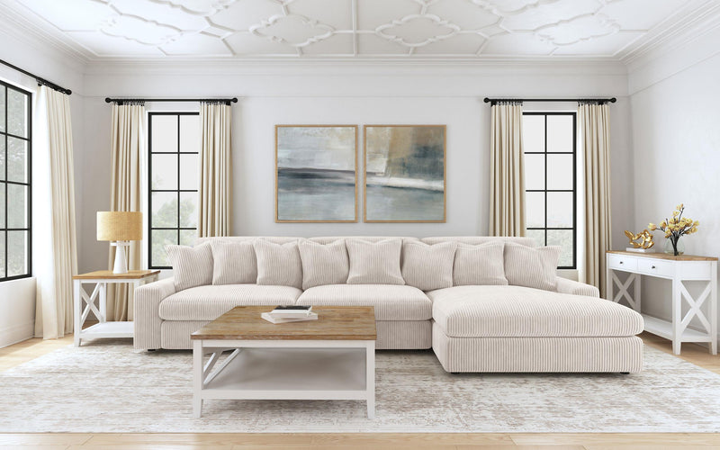 Blaine Upholstered Reversible Chaise Sectional Sofa Sand - 509899-SET