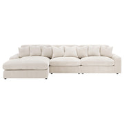 Blaine Upholstered Reversible Chaise Sectional Sofa Sand - 509899-SET