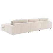 Blaine Upholstered Reversible Chaise Sectional Sofa Sand - 509899-SET