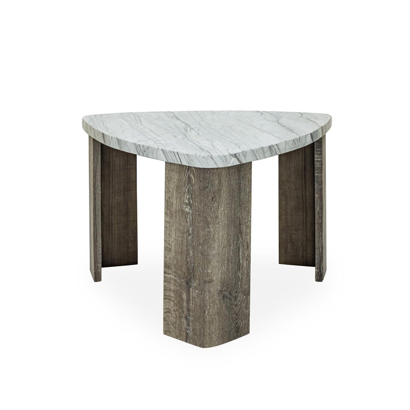 Blaire - Gray 2-Piece Nesting Coffee Table Set with Extended width: 64". - T138-C-Table