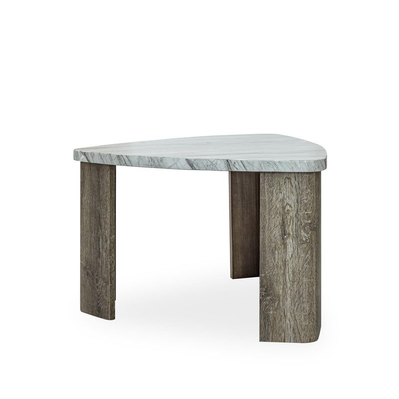Blaire - Gray 2-Piece Nesting Coffee Table Set with Extended width: 64". - T138-C-Table