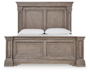 Blairhurst California King Panel Bed, Dresser, Mirror and 2 Nightstands in Light Grayish Brown - PKG017010