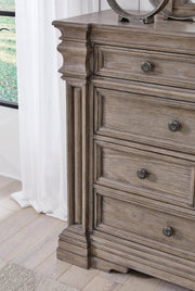 Blairhurst King Panel Bed, Dresser and 2 Nightstands in Light Grayish Brown - PKG016998