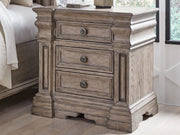 Blairhurst Queen Panel Bed with Dresser and Nightstand in Light Grayish Brown from Ashley - Lara Furniture
