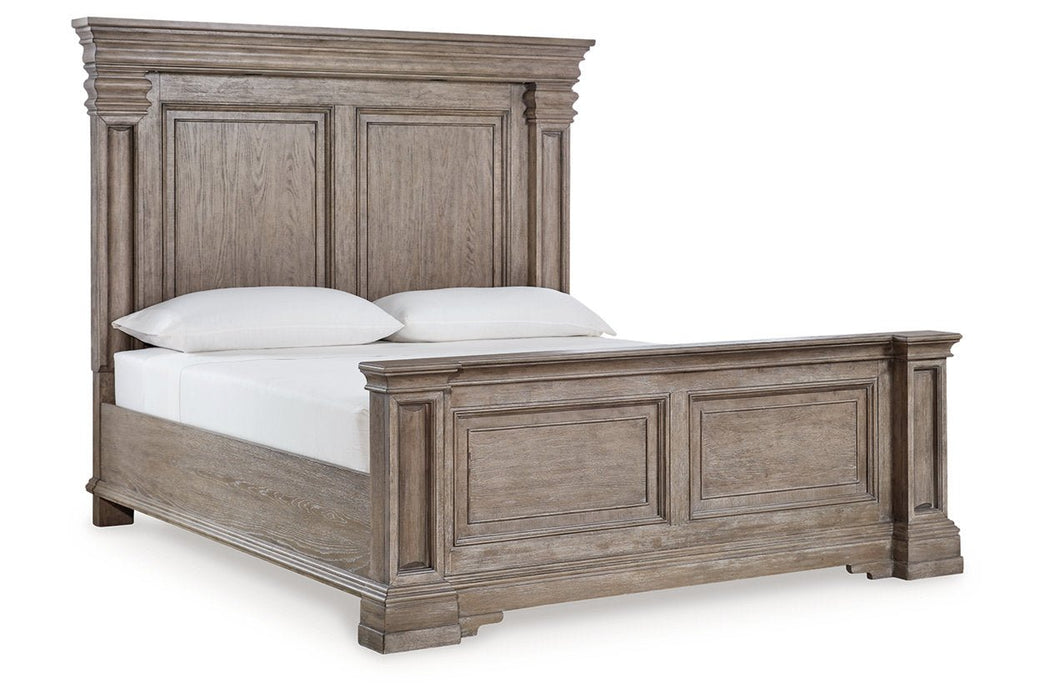 Blairhurst Light Grayish Brown Queen Panel Bed - Gate FurnitureQueen Bed
