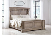 Blairhurst Light Grayish Brown Queen Panel Bed - Lara FurnitureQueen Bed
