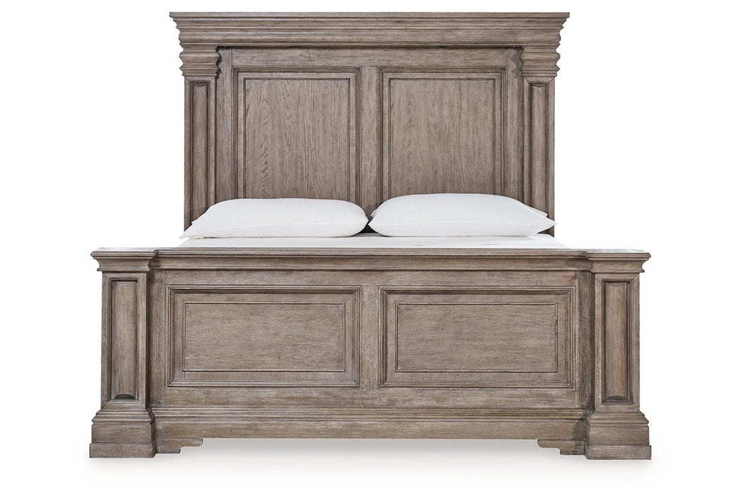 Blairhurst Light Grayish Brown Queen Panel Bed - Gate FurnitureQueen Bed