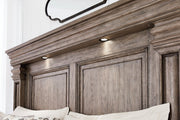 Blairhurst Light Grayish Brown Queen Panel Bed - Lara FurnitureQueen Bed