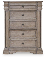 Blairhurst Queen Panel Bed. Dresser, Mirror, 2 Chests and 2 Nightstands - B916B13