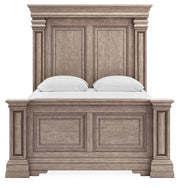 Blairhurst Queen Panel Bed with Mirrored Dresser and Chest in Light Grayish Brown from Ashley - Lara Furniture